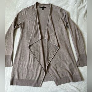 White House Black Market Women's Tan Cardigan
